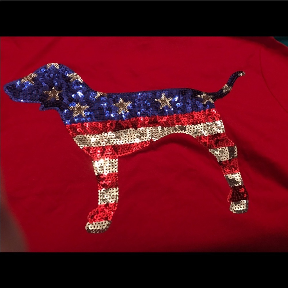 PINK America Bling NWT Sequin